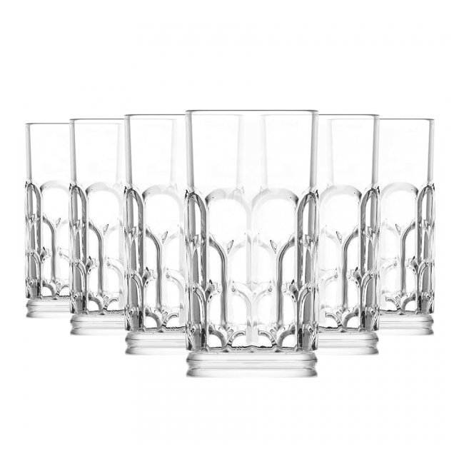 Set 24 Pahare Sticla Apa Suc Long Drinks 390ml LAV Archie ARH440