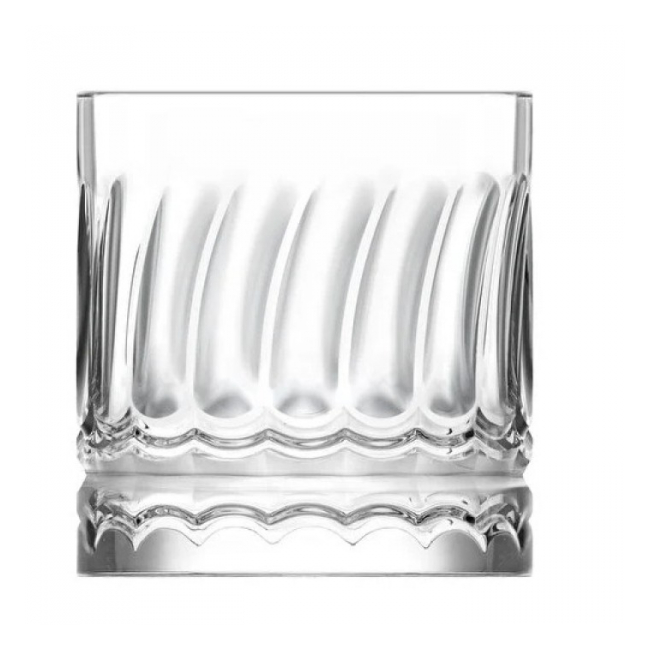 Set 24 Pahare Sticla Apa Suc Whiskey 330ml LAV Wave 430