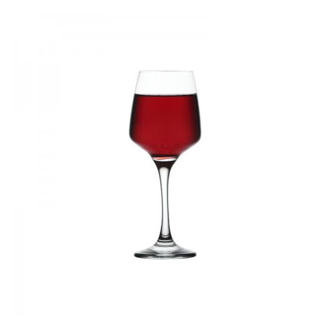 Set 24 Pahare Sticla cu picior 295ml  Vin rosu LAL 558