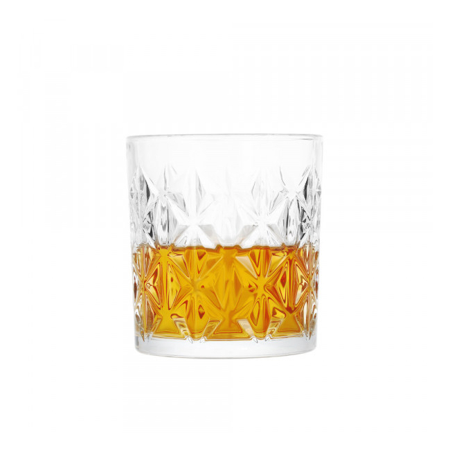 Set 24 Pahare Sticla Imitatie Cristal Whiskey Apa Suc 340ml DSKB0322