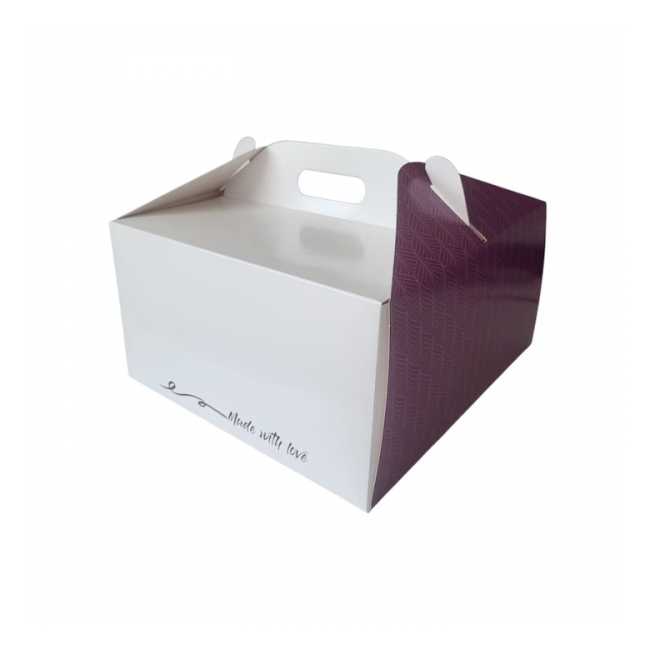 Set 25 cutii de tort cu maner 25x25x13.5cm DNC65066