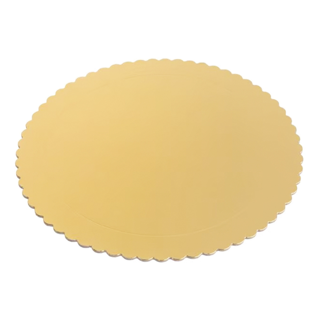 Set 25 Discuri Platouri Carton Auriu 30cm Lusso CNN50124
