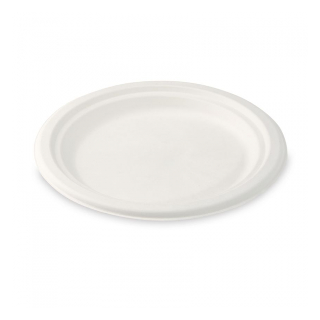 Set 25 Farfurii bio unica folosinta din trestie de zahar Oscar 18cm MGR22426