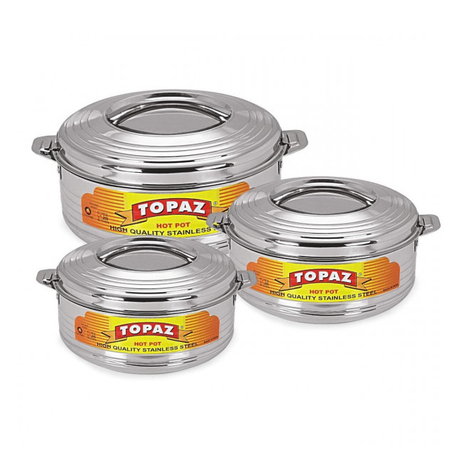 Set 3 Caserole Termos INOX Topaz Designer 3l 5l 7.5l DNC54865