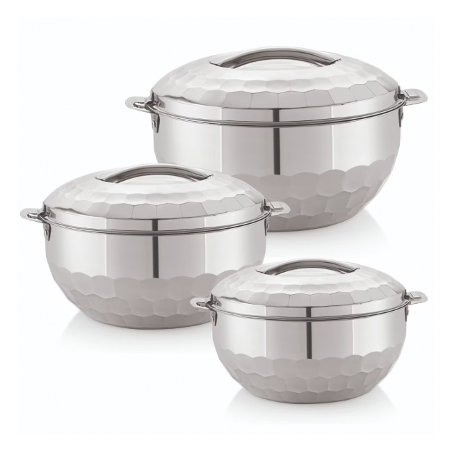Set 3 Caserole Termos INOX Topaz Diamond 5l 7.5l 10l DNC62826