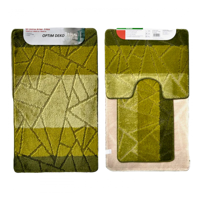 Set 3 covorase de baie 55x85cm JGR 35906BCO