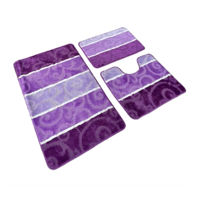 Set 3 covorase de baie 60x100cm JGR 16889BCO