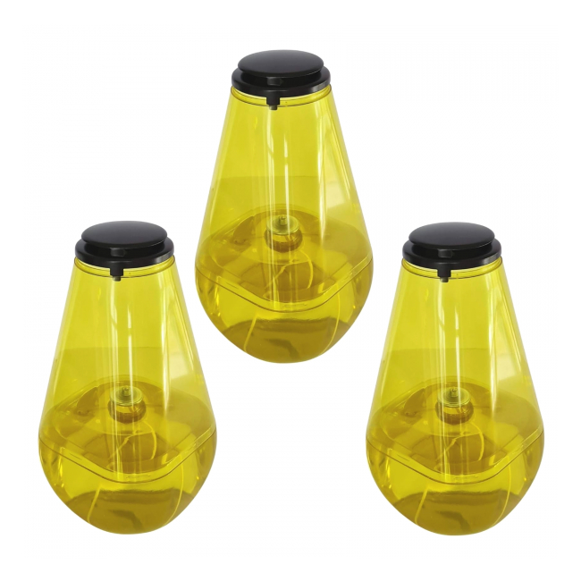 Set 3 Lumanari Candela Lina Ceara Lichida 1.45l 3x336 Ore 3x15Zile Galben HRL