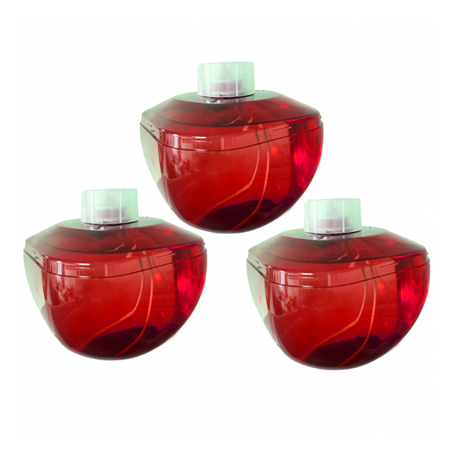 Set 3 REZERVE Candela Lina cu Ceara Lichida 0.24l 3x96 Ore 3x4Zile Rosu HRL