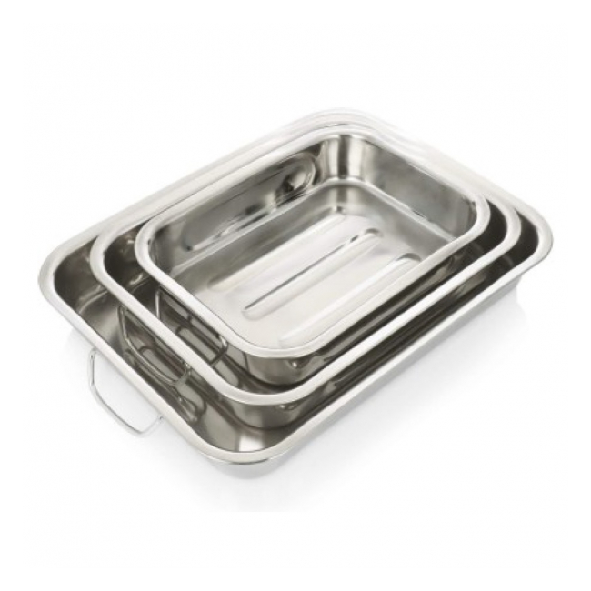 Set 3 tavi pentru cuptor din Inox Grunberg ILP2505
