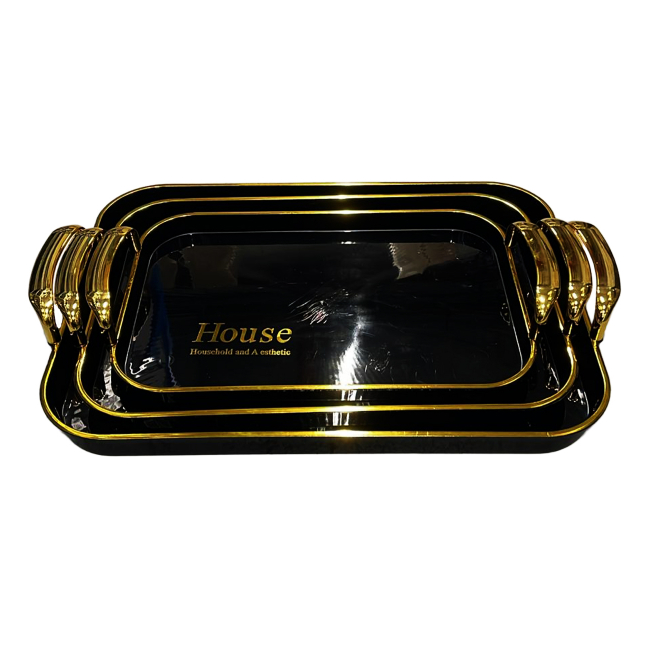 Set 3 tavi servire din plastic cu manere 128-56 CNN51821