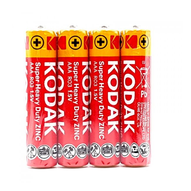 Set 4 Baterii Zinc Carbon Kodak R03 AAA