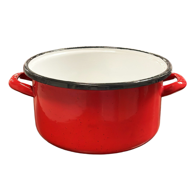 Set 4 cratite rosii emailate cu manere 21cm 8017/21 CNN50917