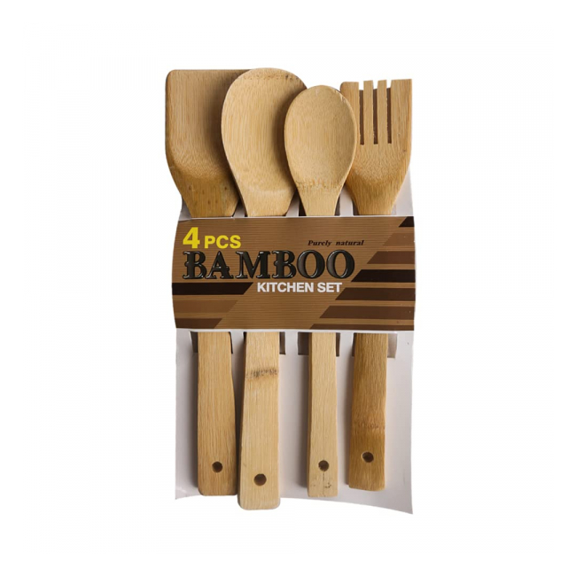 Set 4 Ustensile Bucatarie Bambus C49-C401 WX DNC35987