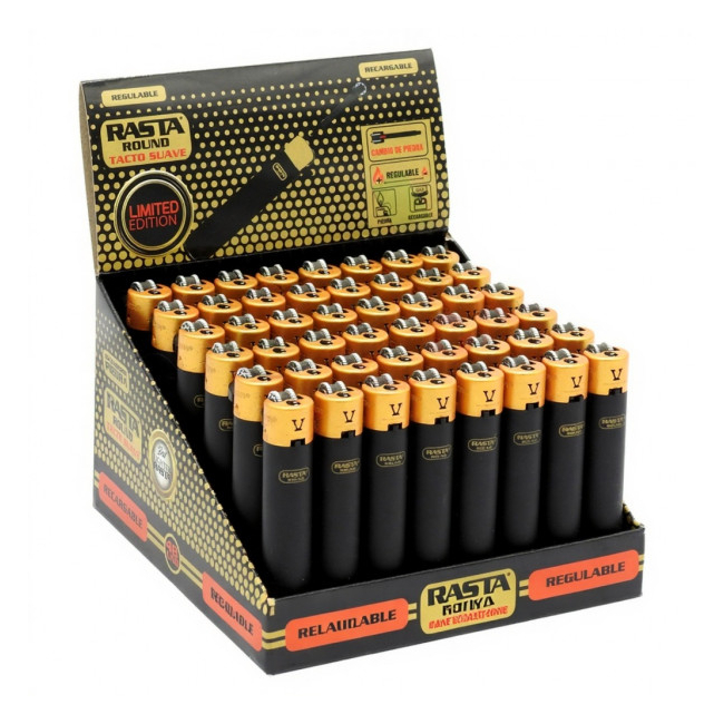 Set 48 Brichete Reincarcabile cu Gaz si Piatra Soft Black Rasta DNC61256