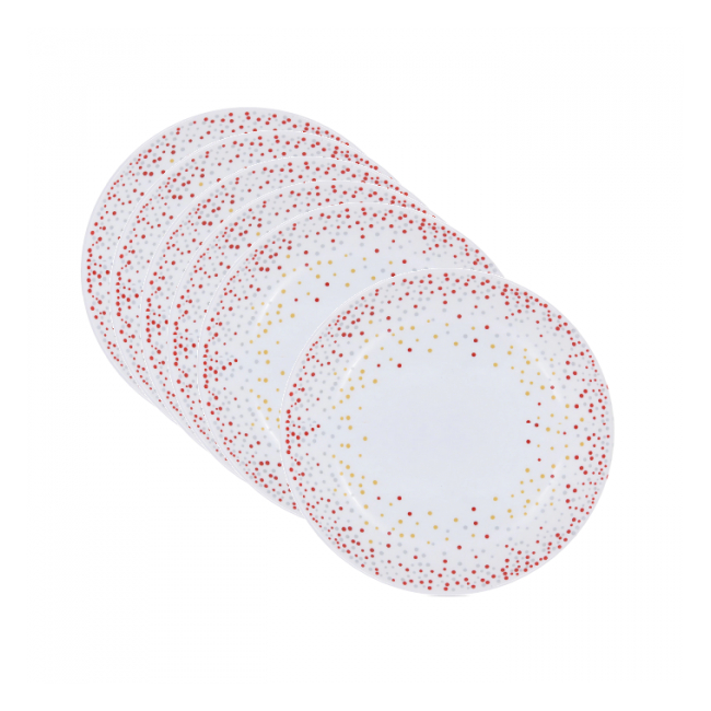 Set 12 Farfurii Desert Opal Buline Winter 19.5cm W195/919 DNC46235