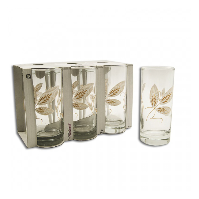 Set 48 Pahare Apa Sticla 270ml Classico Decor Spice 91206D260 DNC16504
