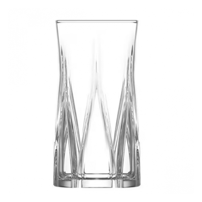 Set 48 Pahare Sticla Apa Suc Long Drinks 380ml LAV Zoey ZOE377