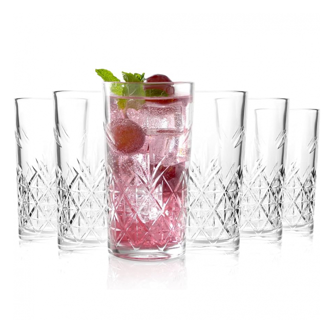 Set 48 Pahare Tumbler Sticla Clara India Cello CLASSIX Romburi 275ml DNC68566