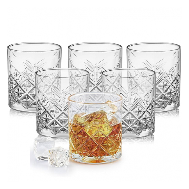 Set 48 Pahare Whiskey Sticla Clara India Cello CLASSIX 325ml DNC68567