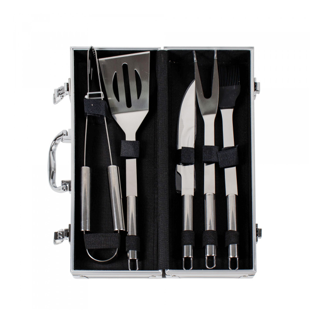 Set 5 accesorii gratar cu diplomat de aluminiu Zilan 844