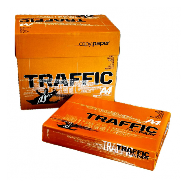 Set 5 Topuri 5x500 Coli Albe Hartie A4 Copiator Imprimanta Laser Cerneala 80g Traffic DNC