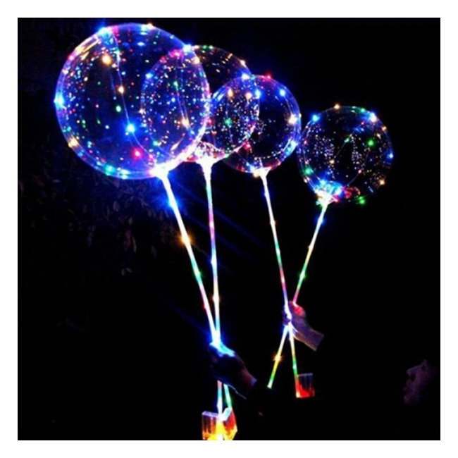 Set 50 Instalatii LED Snur Fairy Lights Multicolore pe Baterii Bobo Balon