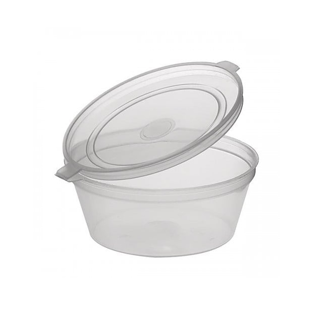Set 50 Sosiere rotunde cu capac atasat 60ml CNN51484