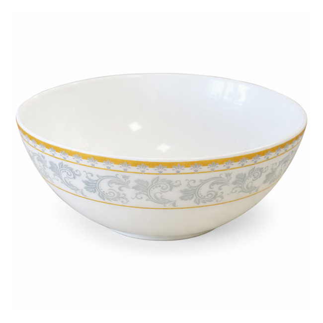 Set 6 Boluri Medii Salata din Opal Alb Model Lisa 17cm CNN52709