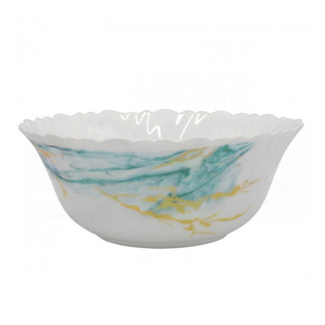 Set 6 Boluri Salata Opal Blue Marble 17cm DNC63104