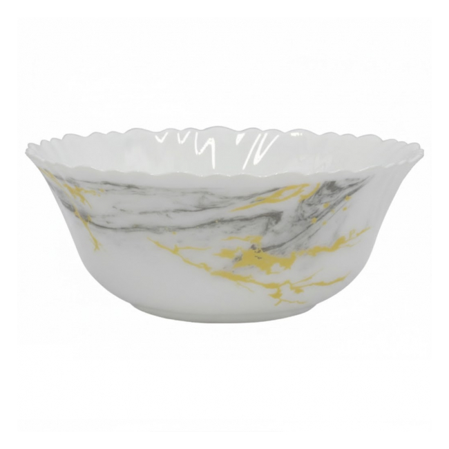 Set 6 Boluri Salata Opal Gold Marble 17cm DNC63096