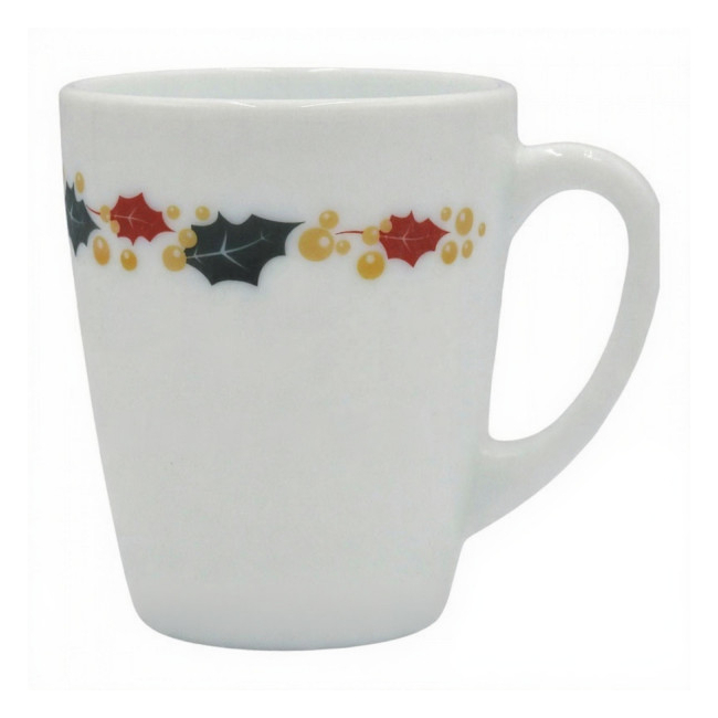 Set 6 Cani Opal Alb Model Frunze Holivia 300ml HOL280 DNC65244