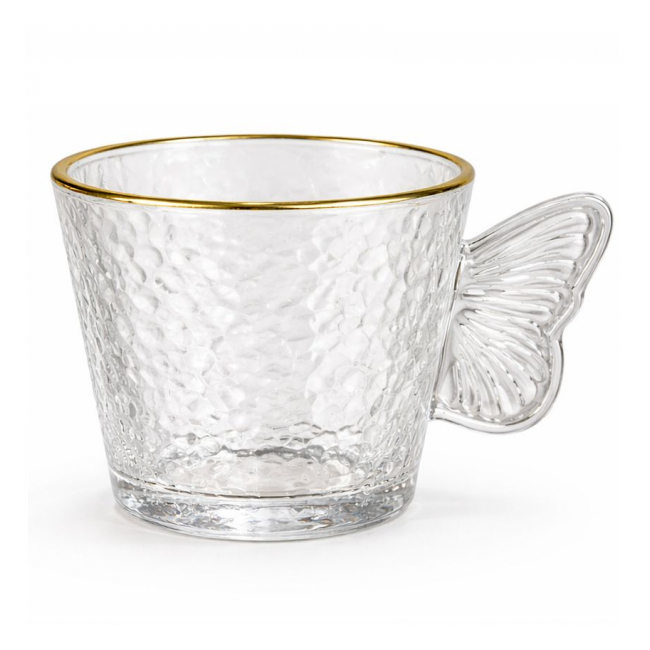 Set 6 Cesti Cafea Ceai Sticla 120ml WEI A-16000 DNC66623