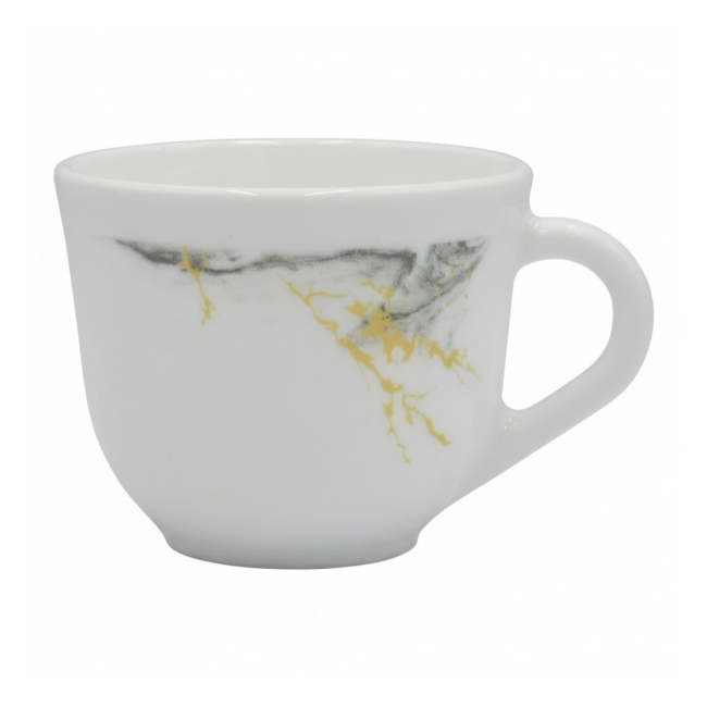 Set 6 Cesti Opal Gold Marble 220ml DNC63100