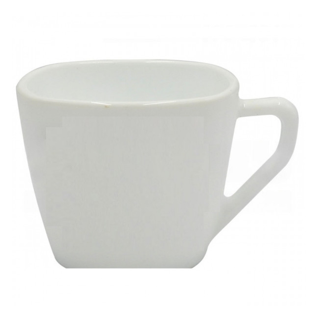Set 6 Cesti Patrate Opal Alb 220ml DNC63237