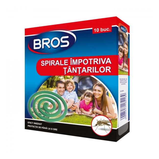 Set 6 Cutii Bros Spirale Fumigene Impotriva Tantarilor 6x10buc DC18620