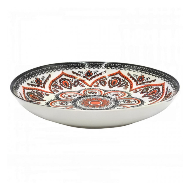 Set 6 Farfurii Adanci Ceramica Model Traditional 21cm DNC64746