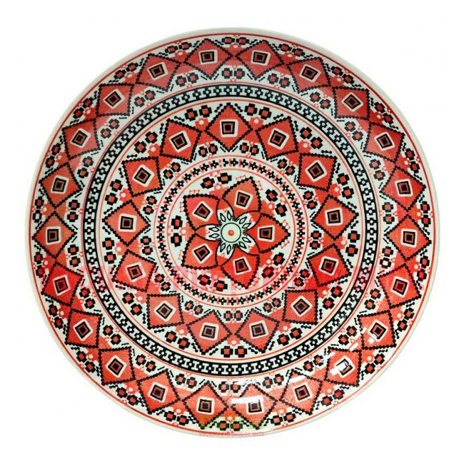 Set 6 Farfurii Adanci Ceramica Model Traditional Nou 21cm DNC65690