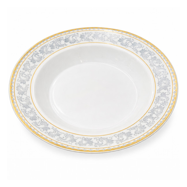 Set 6 Farfurii Adanci din Opal Alb Model Lisa 23cm CNN52708