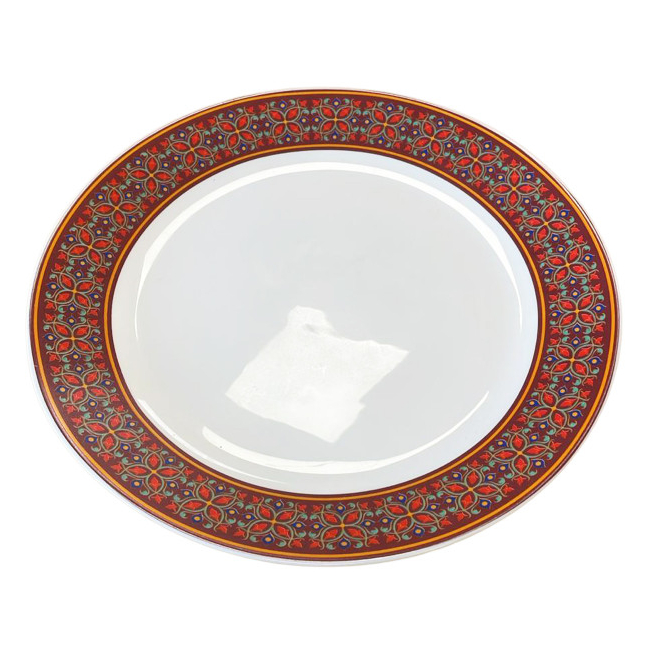 Set 6 Farfurii Adanci din Opal Alb Model Minar 23cm CNN52732