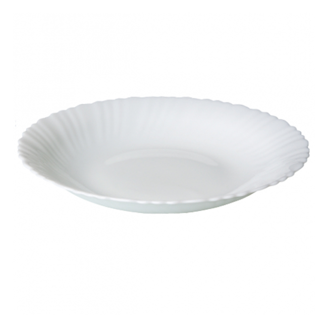 Set 6 Farfurii Adanci Mici din Opal Alb 19cm Grunberg LHSP190