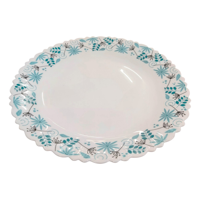 Set 6 Farfurii Adanci Opal Alb Model Stardust 23cm CNN50165