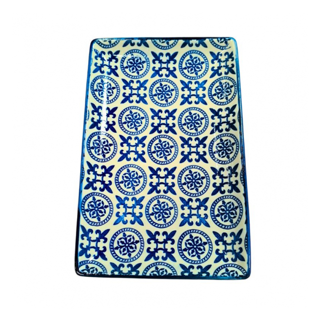 Set 6 Farfurii Ceramice Dreptunghiulare 20x13x2cm B6K12 Cok Zaguan CNN53139