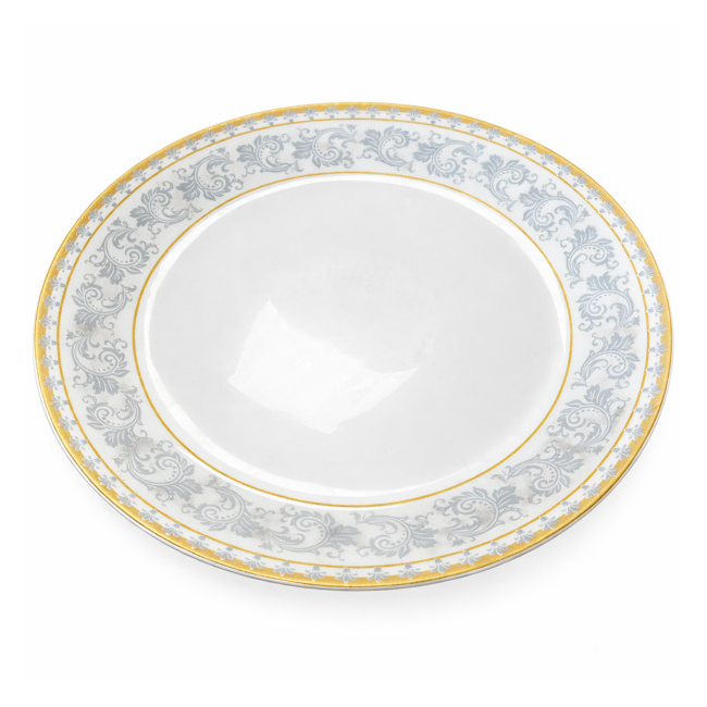 Set 6 Farfurii Intinse Mari Opal Alb Model Lisa 26cm CNN52707