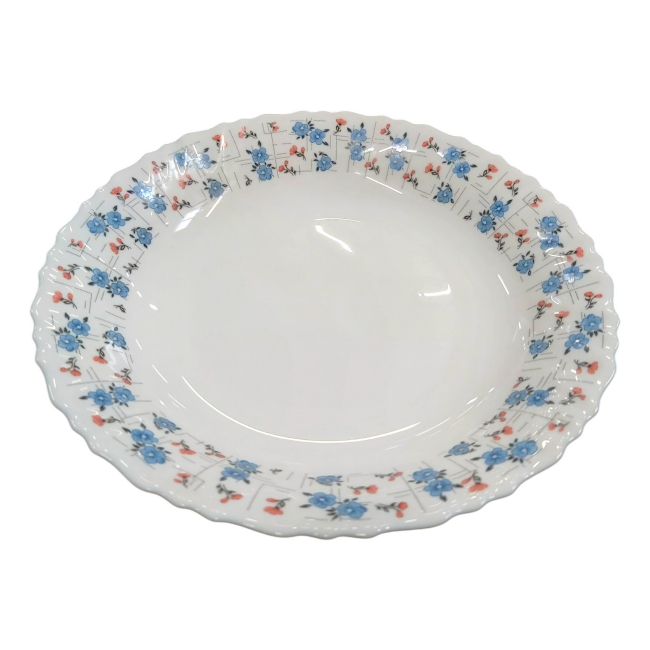 Set 6 Farfurii Intinse Opal Alb Model Clover 26cm CNN50169