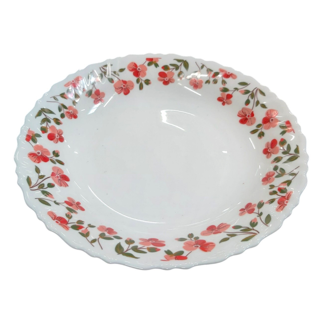 Set 6 Farfurii Intinse Opal Alb Model Samara 26cm CNN50170
