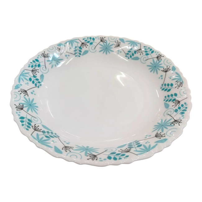 Set 6 Farfurii Intinse Opal Alb Model Stardust 26cm CNN50168