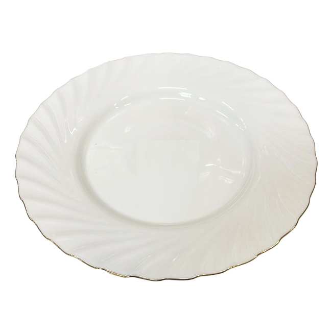 Set 6 Farfurii Intinse Opal Model Margine Aurie 25cm MGAT250 CNN51637