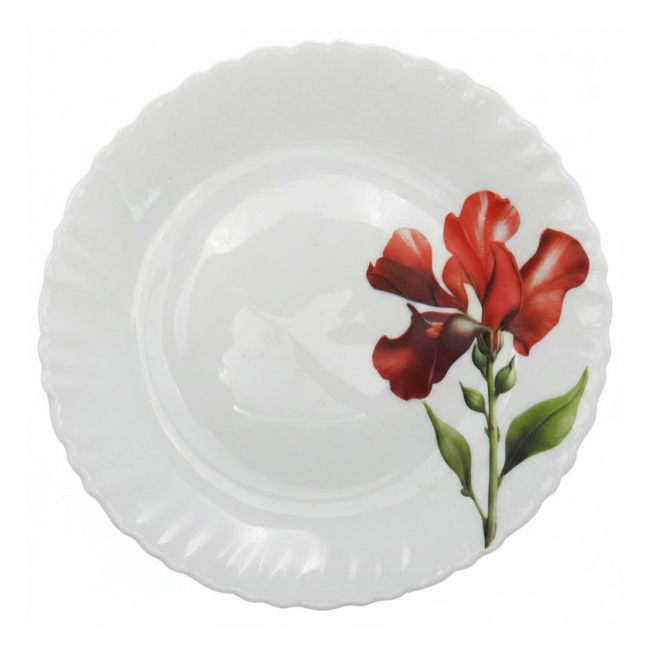 Set 6 Farfurii Intinse Opal Sabrina Red 26cm DNC67370