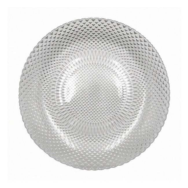 Set 6 Farfurii Intinse Sticla Model 25cm 1704T Pixel DNC66941 CNN